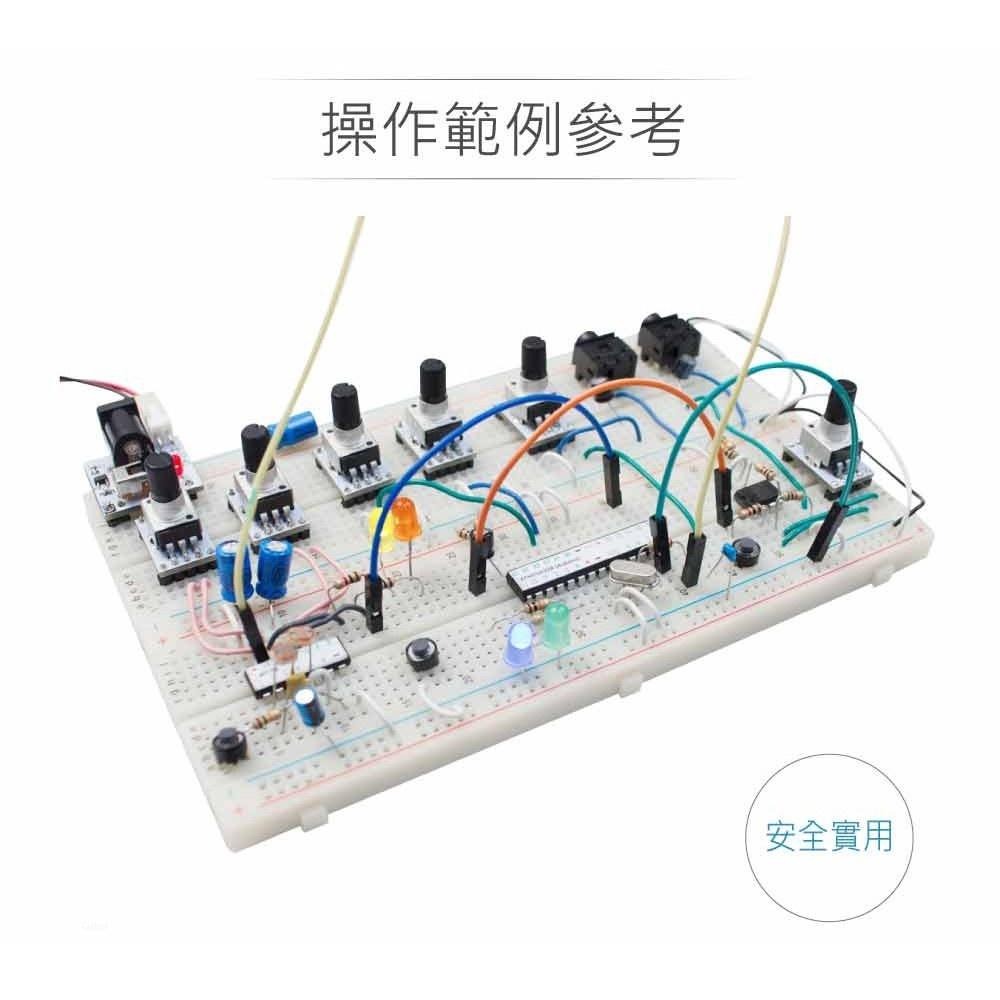 聯騰．KT-106 三片式麵包板 2390孔｜大型原型電路板｜STEAM教育/技能競賽實驗專用-細節圖4