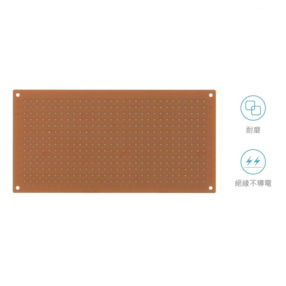 『聯騰．堃喬』SL-30 電木 100 x 200 x 1.6 mm 大圓點 14x3 孔 單面 PCB 萬用電路板-細節圖4