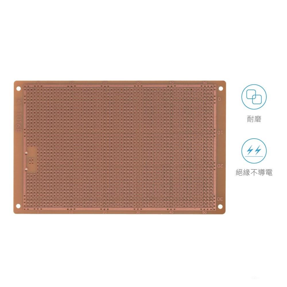 『聯騰．堃喬』KT-1016 電木 100 x 160 單面 36 x 56 孔+ USB-B孔 PCB 萬用電路板-細節圖4