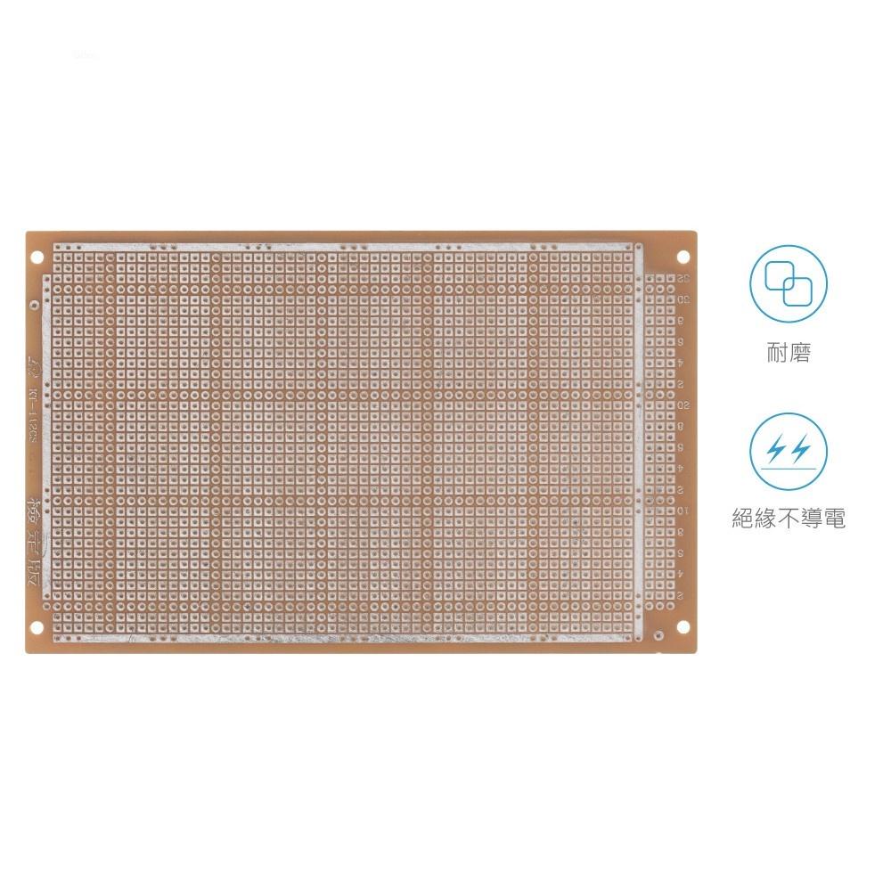 『聯騰．堃喬』KT-112CS 電木 100 x 160 丙級 檢定板 36 x 60 孔 單面 PCB 萬用電路板-細節圖4