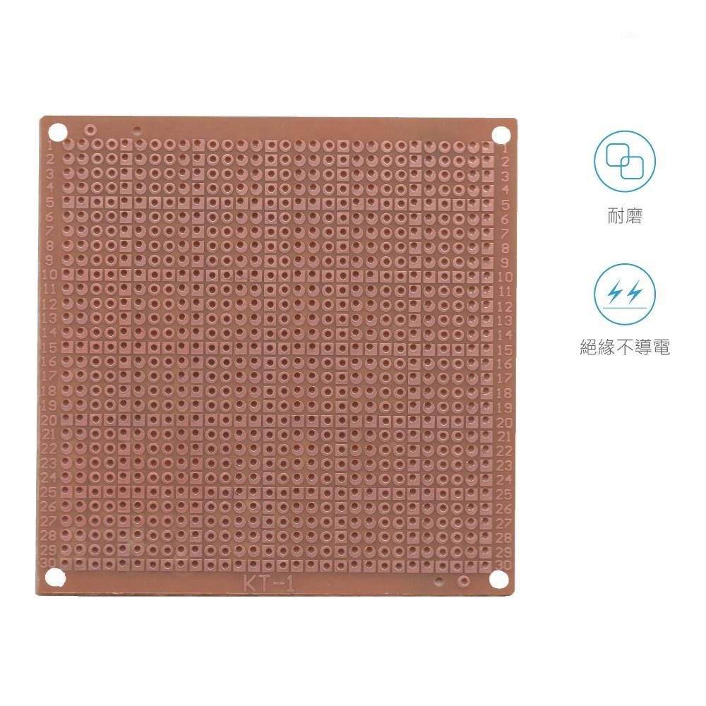 聯騰．KT-1/J-1 PCB萬用板｜85×85mm｜900孔｜STEAM教具／技能檢定專用-細節圖4