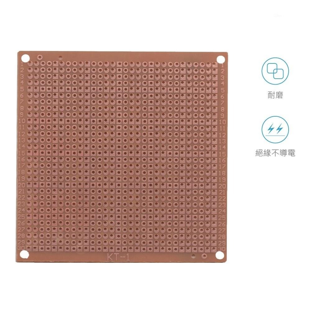 聯騰．KT-1/J-1 PCB萬用板｜85×85mm｜900孔｜STEAM教具／技能檢定專用-細節圖4