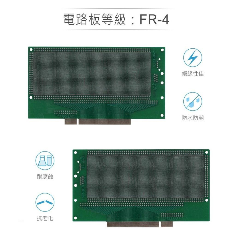 『聯騰．堃喬』KT-916PCI 162 x 95 x 1.6 mm 雙面 110x42孔 FRP PCB板 萬用電路板-細節圖3