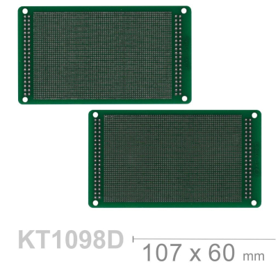 『聯騰．堃喬』KT-1098D 107 x 60 x 1.6 mm 雙面 68x43孔 FRP PCB板 萬用 電路板