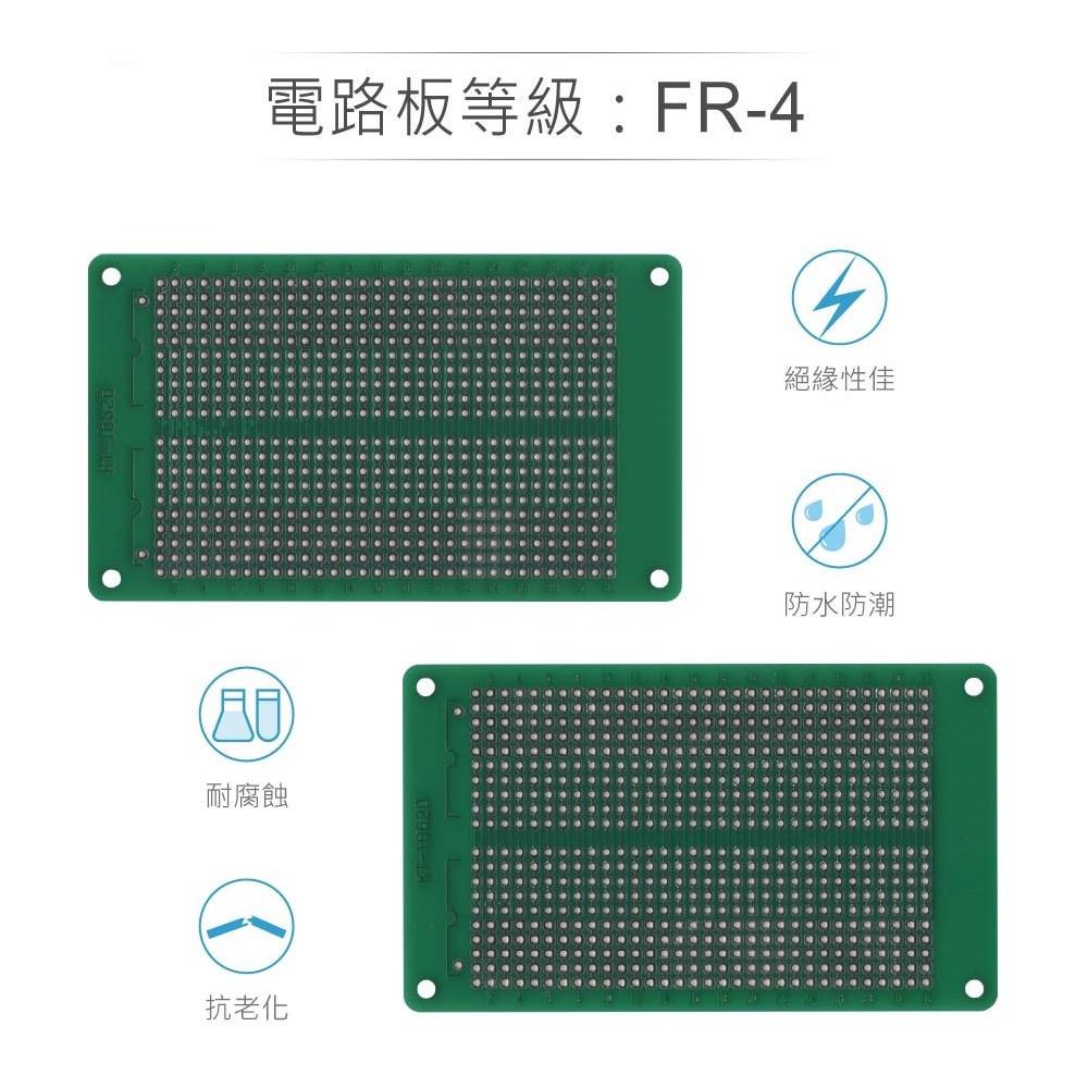 『聯騰．堃喬』KT-1062D 104 x 60 x 1.6 mm 雙面 32x20孔 FRP PCB板 萬用電路板-細節圖3