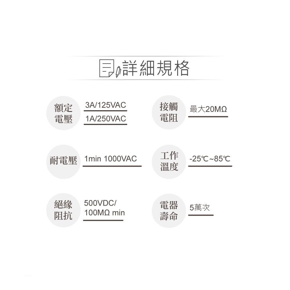 聯騰．按鈕 有段 開關 小方型按鈕 紅 SPST 常開自鎖式 按鍵/方型/觸動/按壓/增設/喇叭/閃燈開關 2入裝-細節圖2