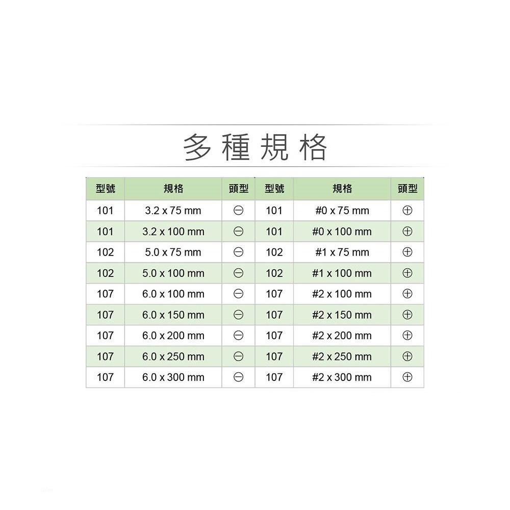 聯騰．LT 107 十字起子 #2 x 200mm｜黑頭磁性｜PVC紅透膠柄｜彩條設計｜台灣製造-細節圖5