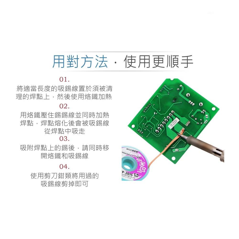 『聯騰．堃喬』日本Goot 解焊 吸錫線 CP-1515 寬1.5mm 長1.5M-細節圖3