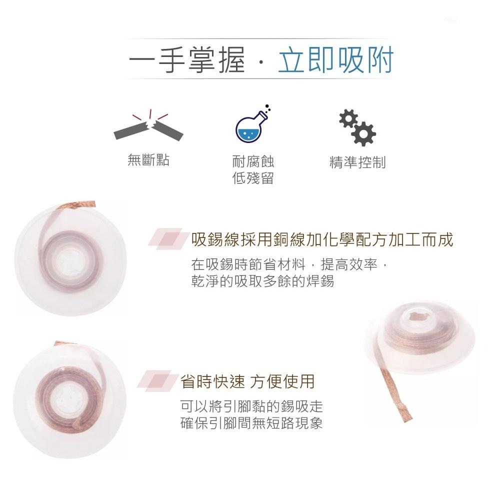 聯騰．SODER-WICK SW18025 吸錫線 1.5mm×1.5M 防靜電 美國製-細節圖2