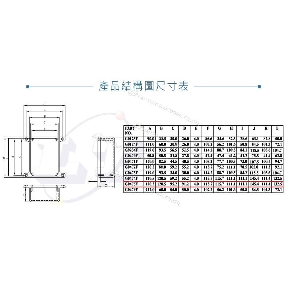 聯騰．Gainta G0475F 120.5 x 120.5 x 95.2mm 壁掛式 萬用型 壓鑄 鋁盒-細節圖5