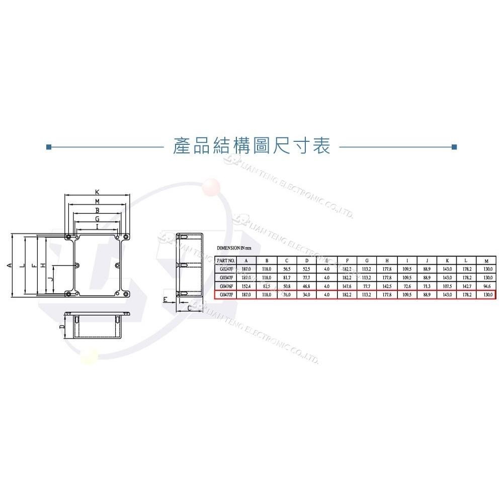 聯騰．Gainta G0477F 187 x 118 x 38mm 壁掛式 萬用型 簡易壓鑄鋁盒 無防水 控制盒-細節圖5