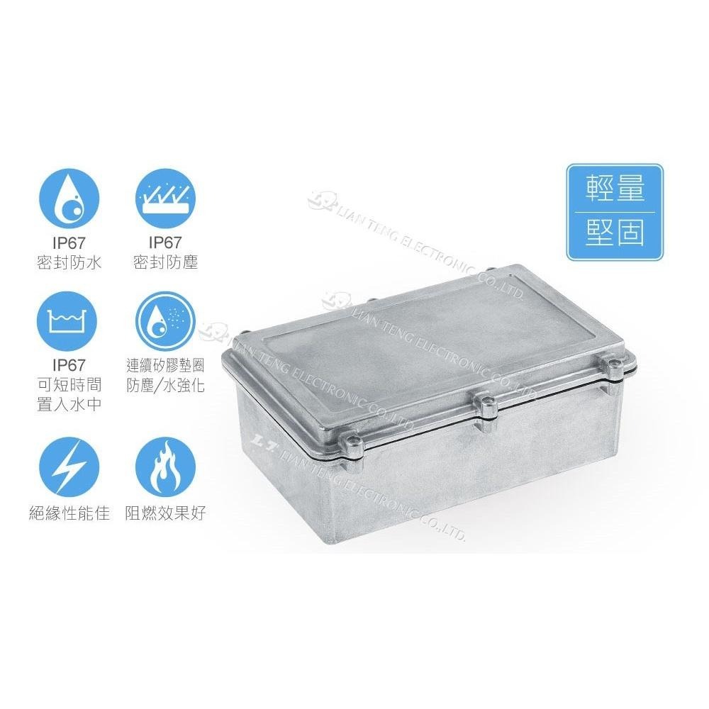 聯騰．Gainta HQ011S 274x173x100mm 萬用型 IP67 防水 壓鑄鋁盒 含矽膠防水墊圈-細節圖2