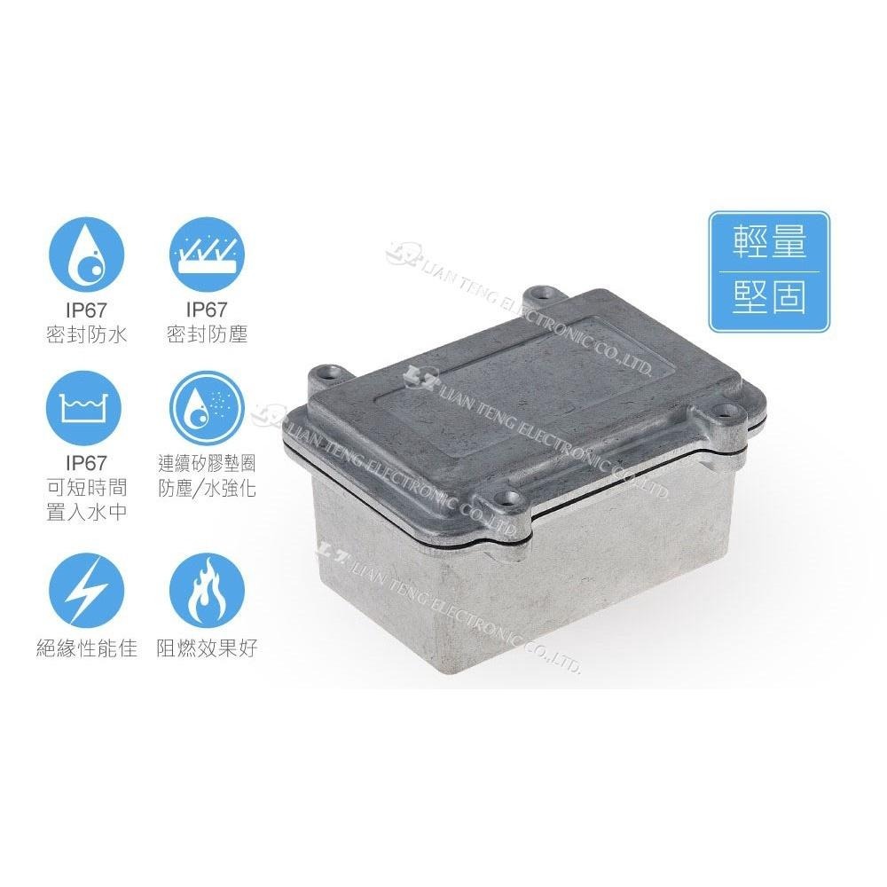 聯騰．Gainta HQ015S 150x100x75mm 萬用型 IP67 防塵防水 壓鑄鋁盒 含矽膠防水墊圈-細節圖2