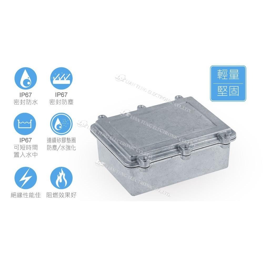 聯騰．Gainta HQ019S 200x150x75mm 萬用型 IP67 防塵防水 壓鑄鋁盒 含矽膠防水墊圈-細節圖2