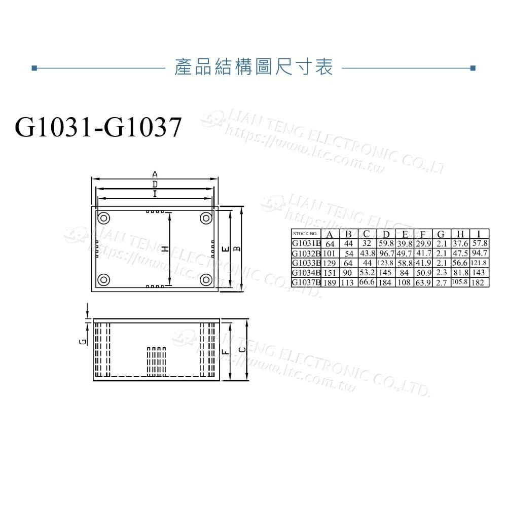 『聯騰．堃喬』Gainta G1034BA 151x90x53.2 萬用型 ABS 塑膠盒 UL94HB 鋁質蓋板-細節圖4