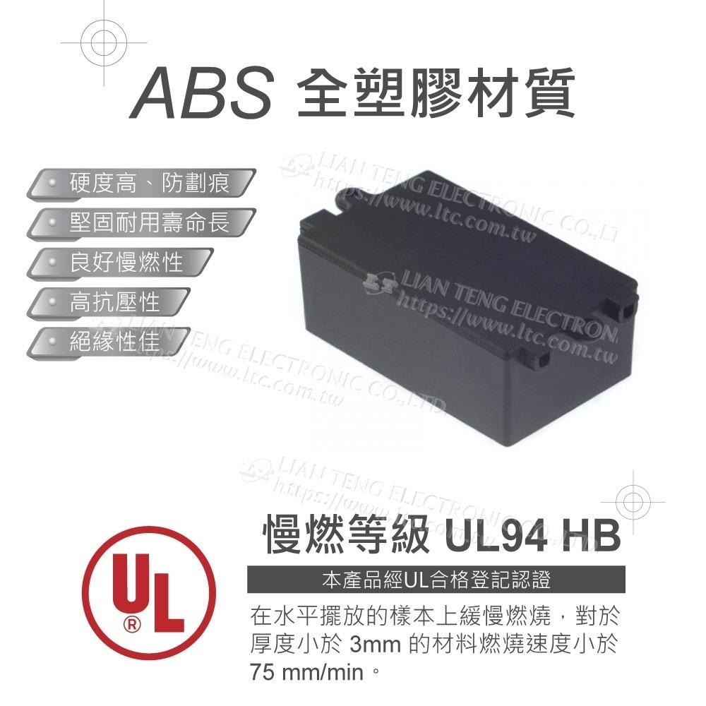 聯騰．Gainta G1017 77 x 44 x 27 萬用型 ABS 壁掛式 出線孔 塑膠盒 UL94HB-細節圖2