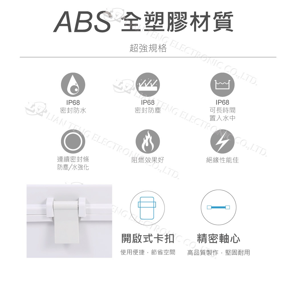 聯騰．JL-00B(C)~JL-00C(C) 透明上蓋防水控制盒｜ABS掀蓋式｜IP68等級｜塑膠心＋底板設計｜台灣製造-細節圖2