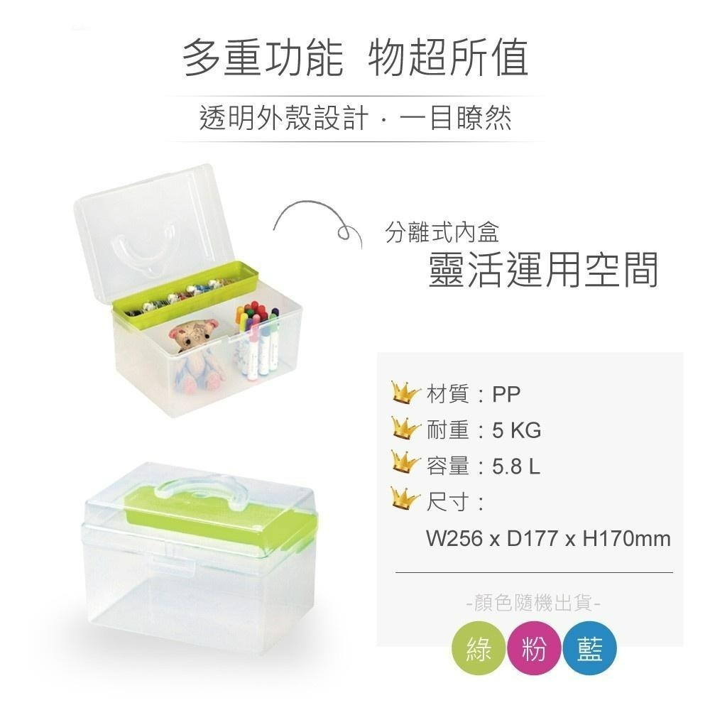 聯騰．SHUTER 樹德 TB-702 手提收納箱 童顏系列 工具/文具-細節圖2