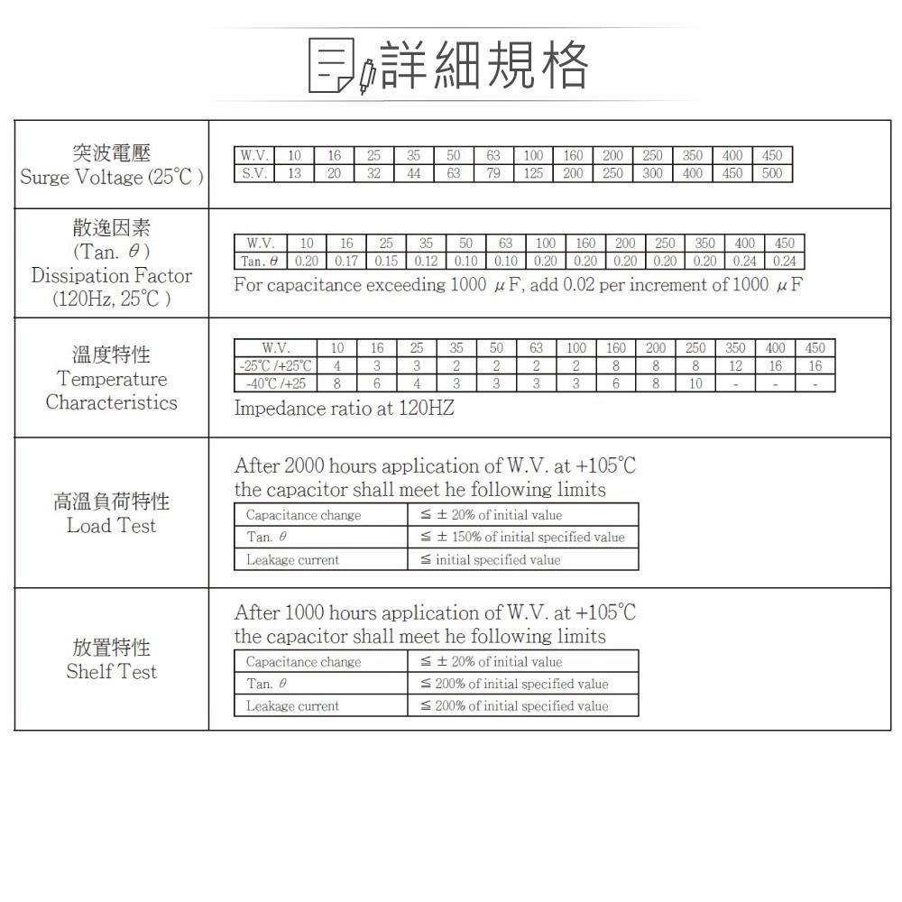 聯騰．47uF/16V/25V/35V/50V 鋁質 電解 電容 耐溫105℃ SMD-細節圖3