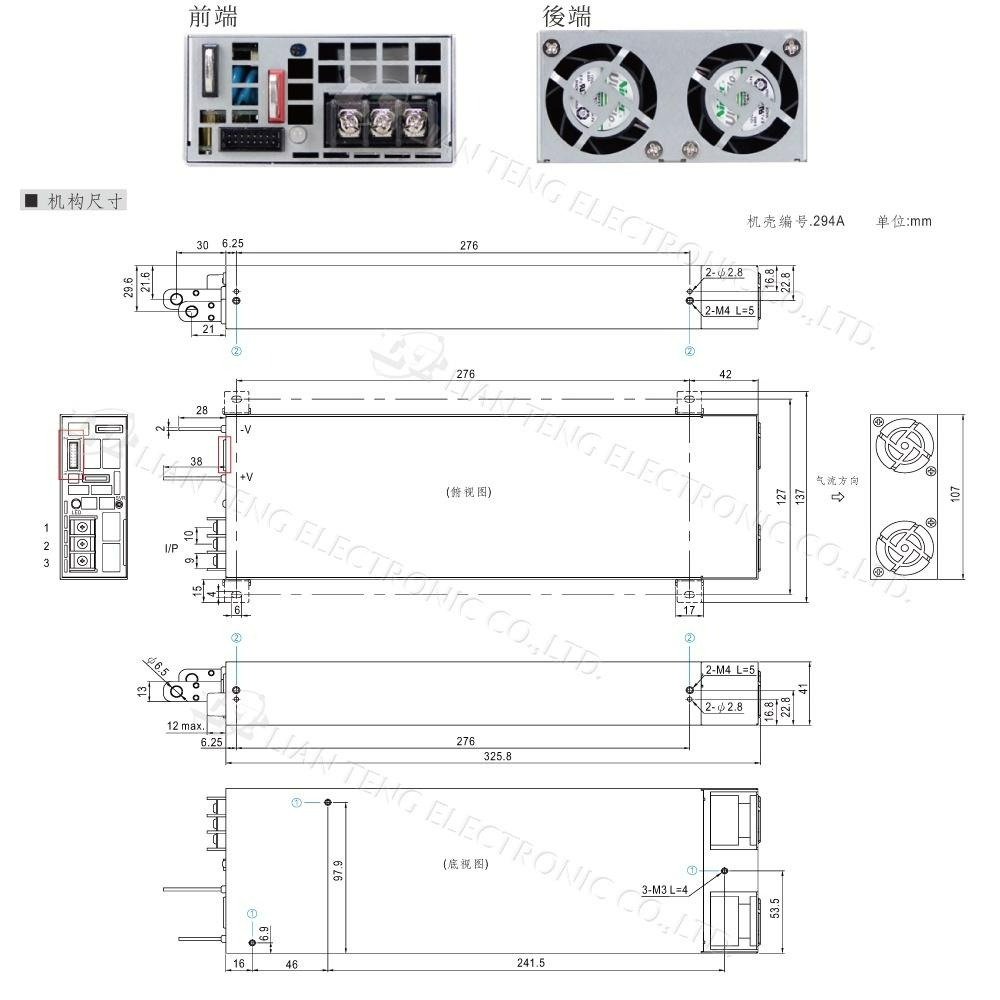 『聯騰．堃喬』MW明緯 NSP-3200 系列 單組輸出 3200W 電源 高功率 高可靠 電源供應器 5年保固-細節圖6