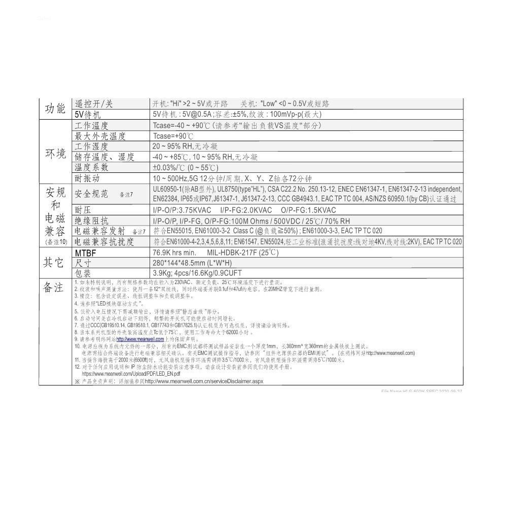聯騰．MW 明緯  HLG-600H 系列 多規格賣場 電源供應器 變壓器-細節圖3