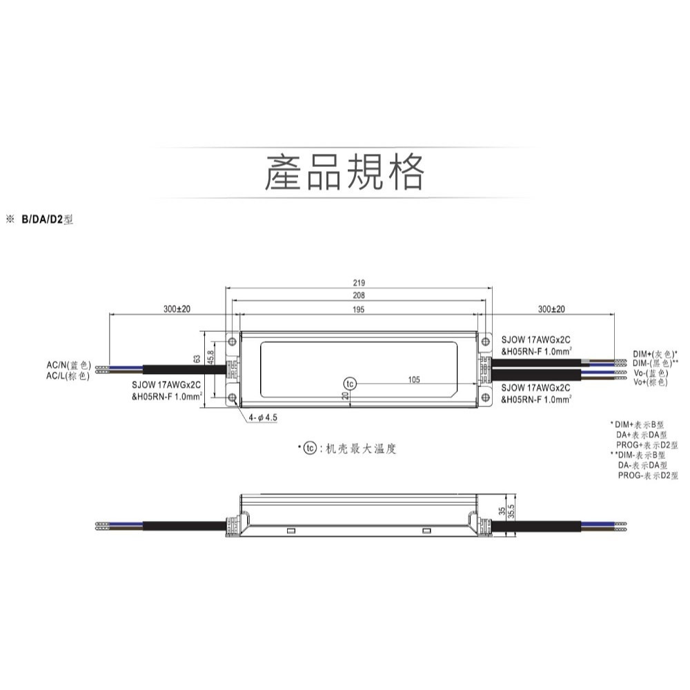 聯騰．明緯 ELG-150-C700B LED 照明專用 恆流型 三合一 調光 電源供應器-細節圖2