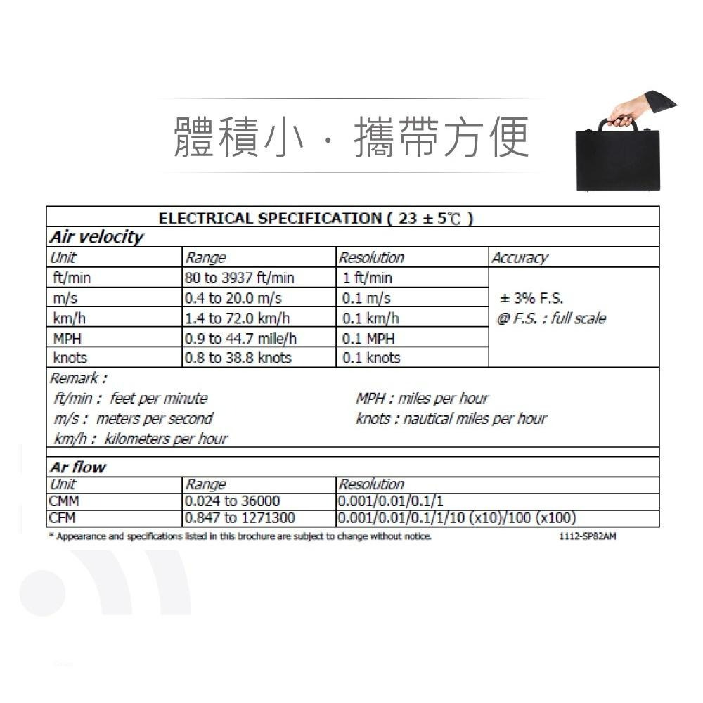 『聯騰．堃喬』路昌 Lutron SP-82AM 掌上型風速風量計-細節圖4