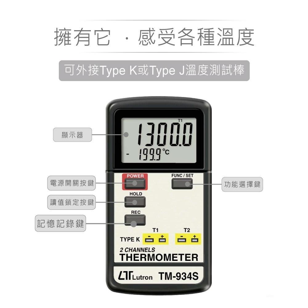 『聯騰．堃喬』路昌 Lutron TM-934S 雙組 溫度計-細節圖3