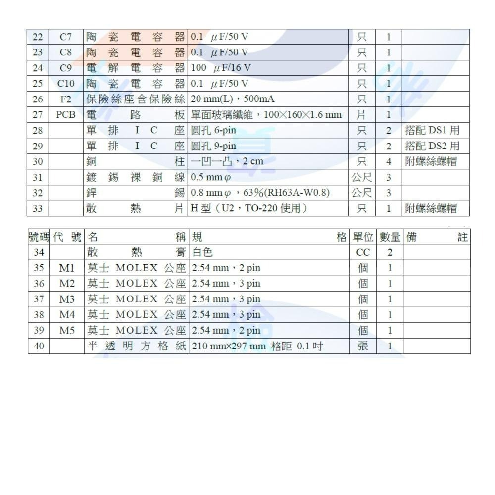 聯騰．儀錶電子 乙級 技術士 電壓錶 零件包 全套 技能檢定-細節圖5