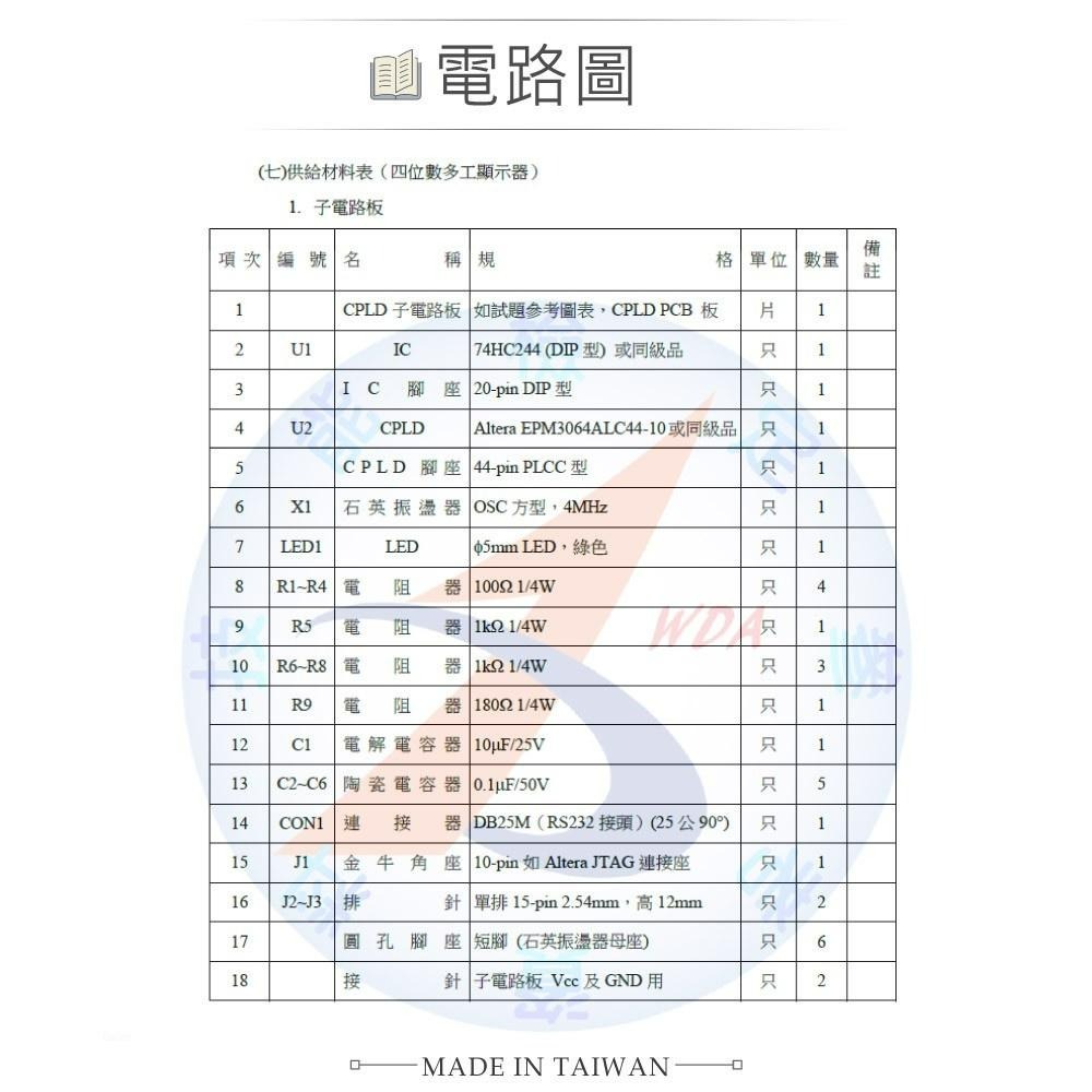 『聯騰．堃喬』數位電子 乙級 技術士 子電路板 成品-細節圖5