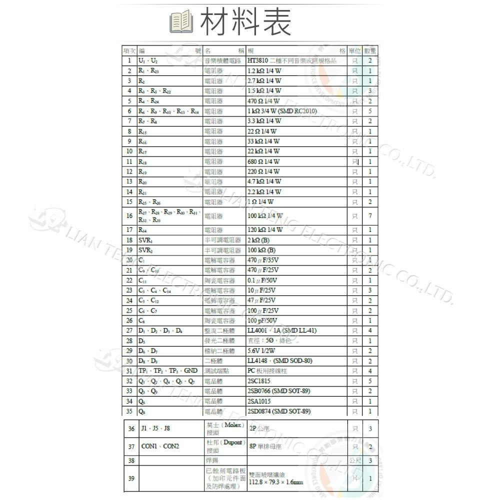 『聯騰．堃喬』113＂ 工業電子丙級 音樂盒零件包+電路板 技術士技能檢定-細節圖6