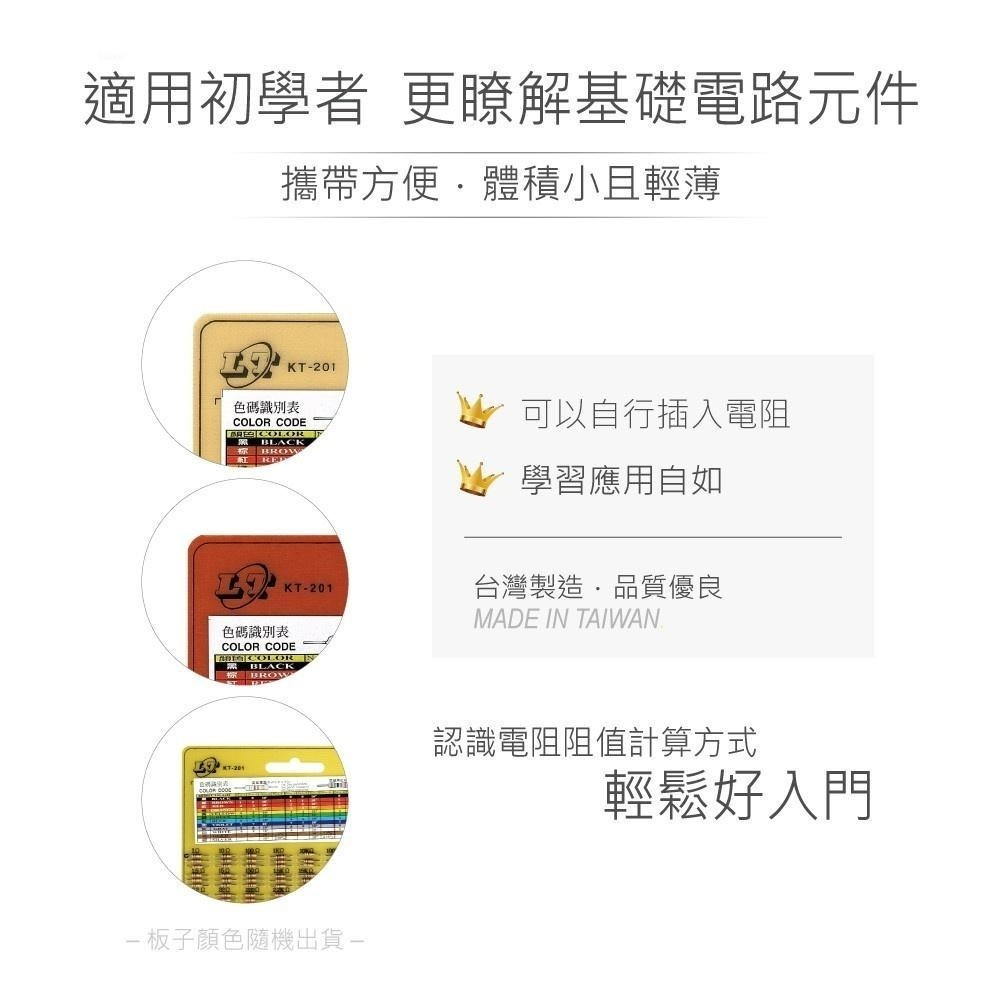 聯騰．KT-201 綜合電阻空板 電阻練習專用板-細節圖2