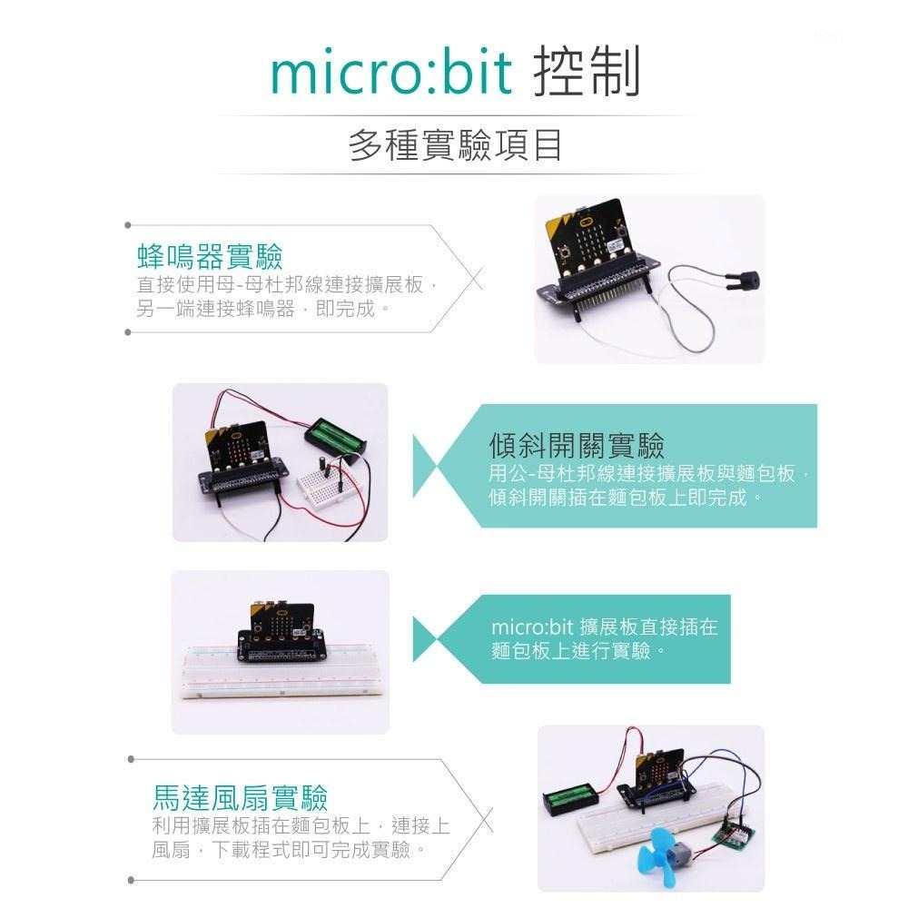 『聯騰．堃喬』micro:bit 立式 GPIO 麵包板 擴展板 適合各級學校 課綱 生活科技-細節圖2