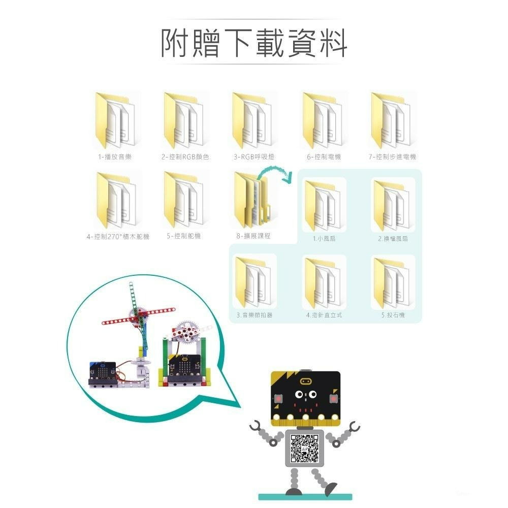 『聯騰．堃喬』micro:bit 積木馬達 伺服馬達 馬達驅動 開發板 不含電池 適合各級學校 課綱 生活科技-細節圖6