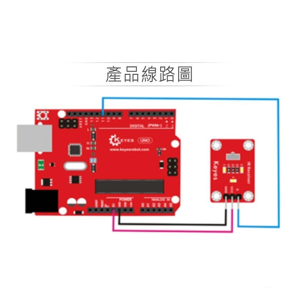 聯騰．紅外線接收模組 支援 Arduino／micro:bit／樹莓派・互動學習與生活科技課綱應用首選-細節圖3
