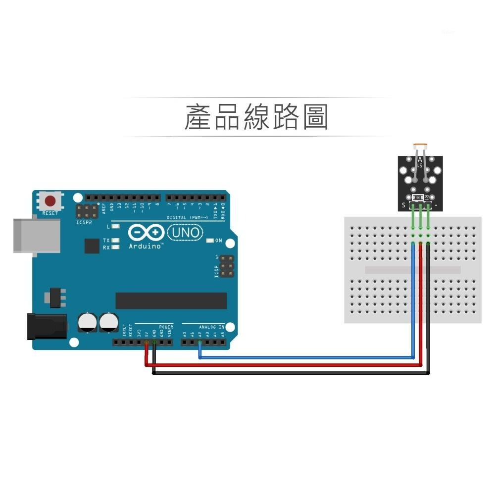 『聯騰．堃喬』光敏電阻 模組 適合Arduino、micro:bit、樹莓派 等開發學習互動學習模組-細節圖3