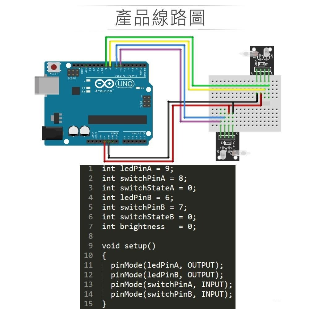 『聯騰．堃喬』魔術光杯模組 適合Arduino、micro:bit、樹莓派 等開發學習互動學習模組-細節圖3