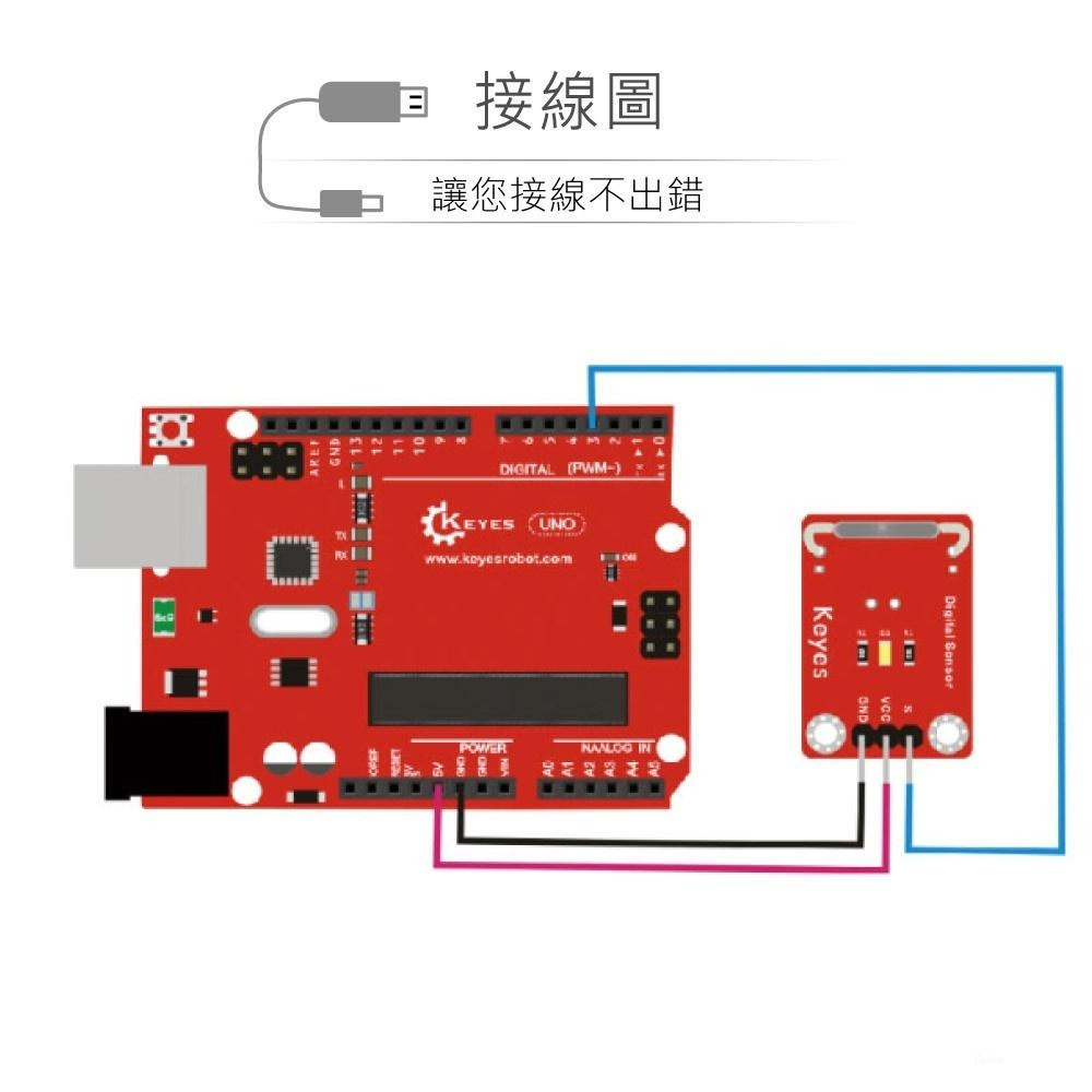 聯騰．迷你 磁簧 開關 模組 適合 Arduino micro:bit 開發 學習 互動 模組 環保材質-細節圖3