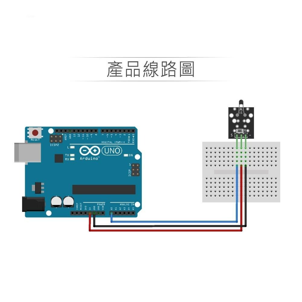 『聯騰．堃喬』類比溫度感測模組 適合Arduino、micro:bit、樹莓派 等開發學習互動學習模組-細節圖3