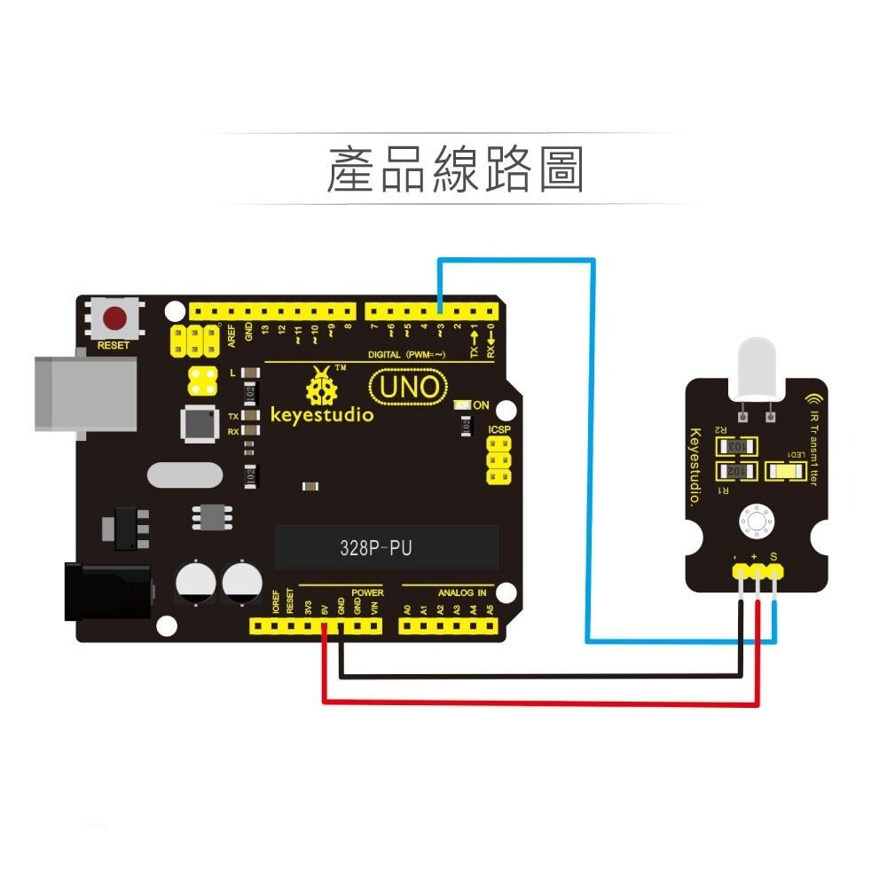 『聯騰．堃喬』紅外線發射模組  支援Arduino、micro:bit、Raspberry Pi等開發工具-細節圖3