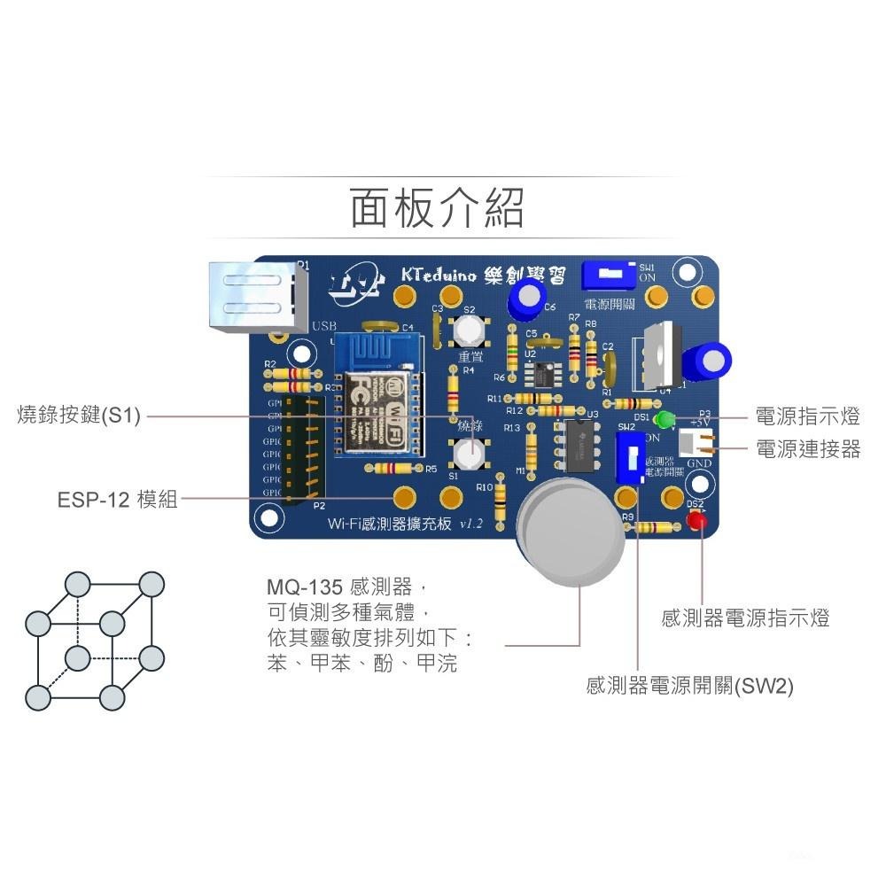 聯騰．MQ-135 有害氣體感測器＋無線監控模組｜空氣品質檢測・智慧安全實驗器材-細節圖4