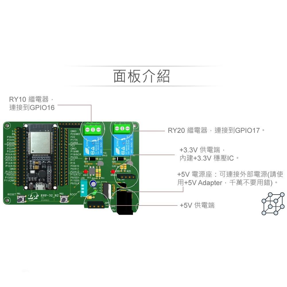 『聯騰．堃喬』KT ESP-32_R2 IoT 物聯網 實踐家 實驗 控制板-細節圖4