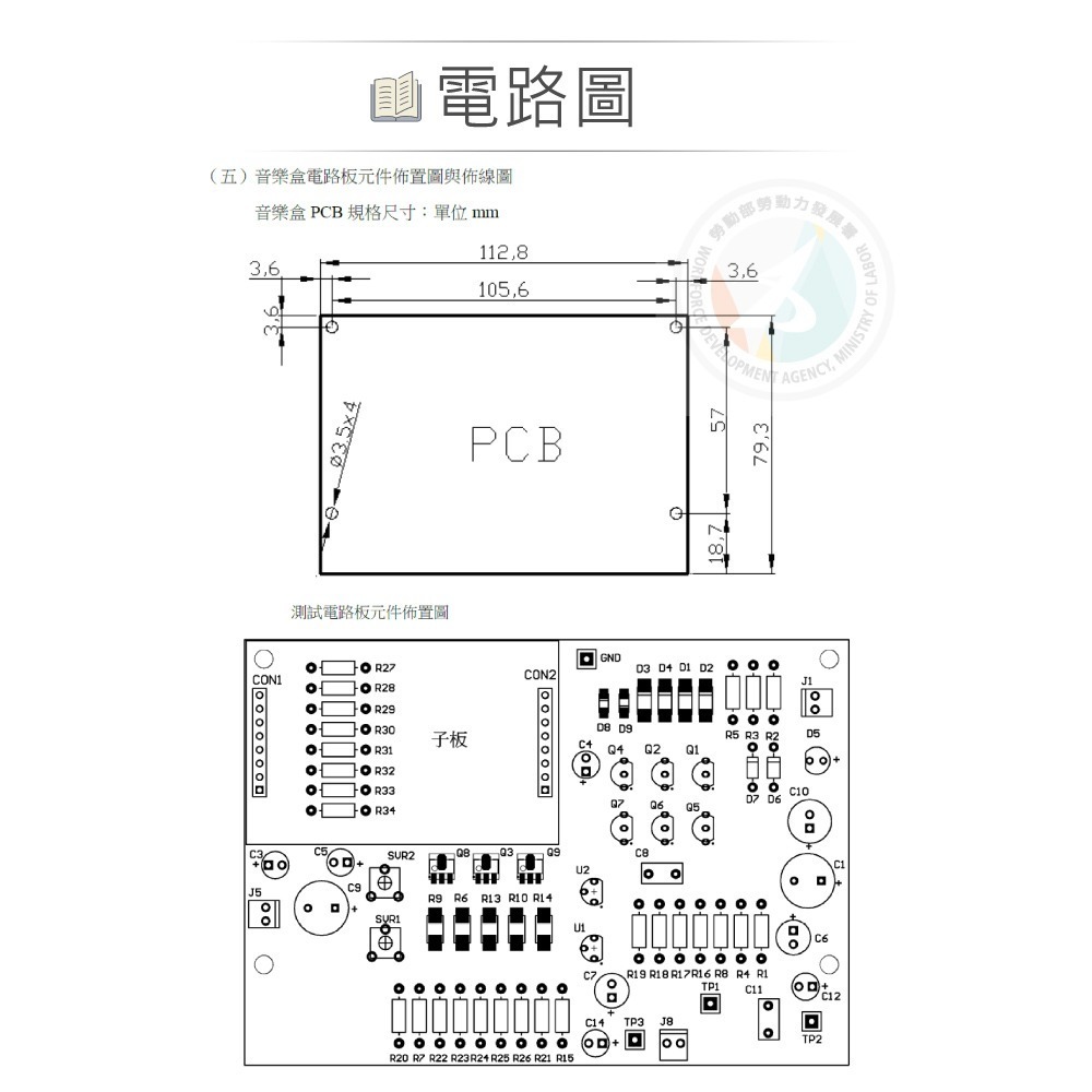 聯騰．【113年 工業電子丙級】音樂盒FRP全套外殼成品 (含觸控子板)-細節圖4