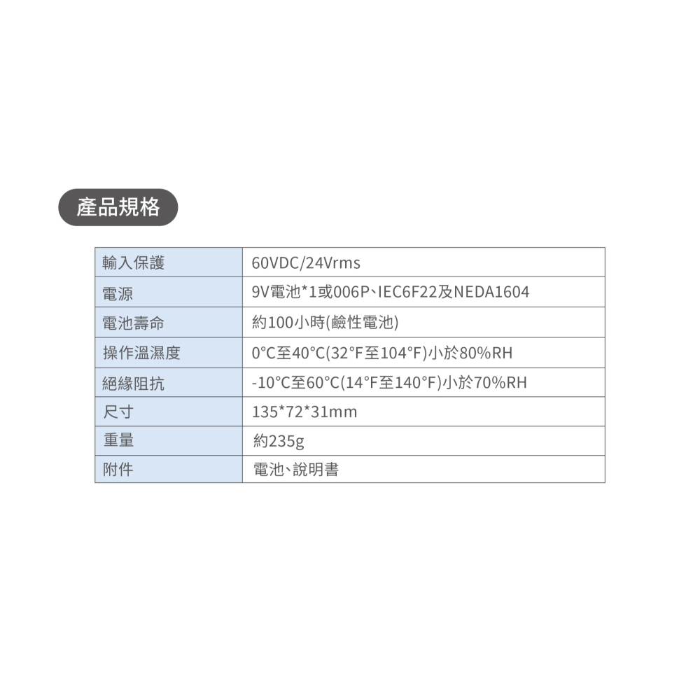 聯騰．TES泰仕 TES-1306 數位式雙通道 溫度錶-細節圖3