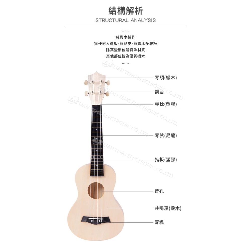 聯騰．DIY烏克麗麗21吋｜親子彩繪組裝樂器・音樂啟蒙玩具-細節圖3