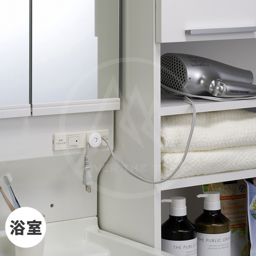 日本製 插座保護蓋（２入組）／電源線收納 插座蓋 插頭蓋 插座防水蓋 插座防塵蓋板 插座安全 電源開關保護蓋【超越巔峰】-細節圖8