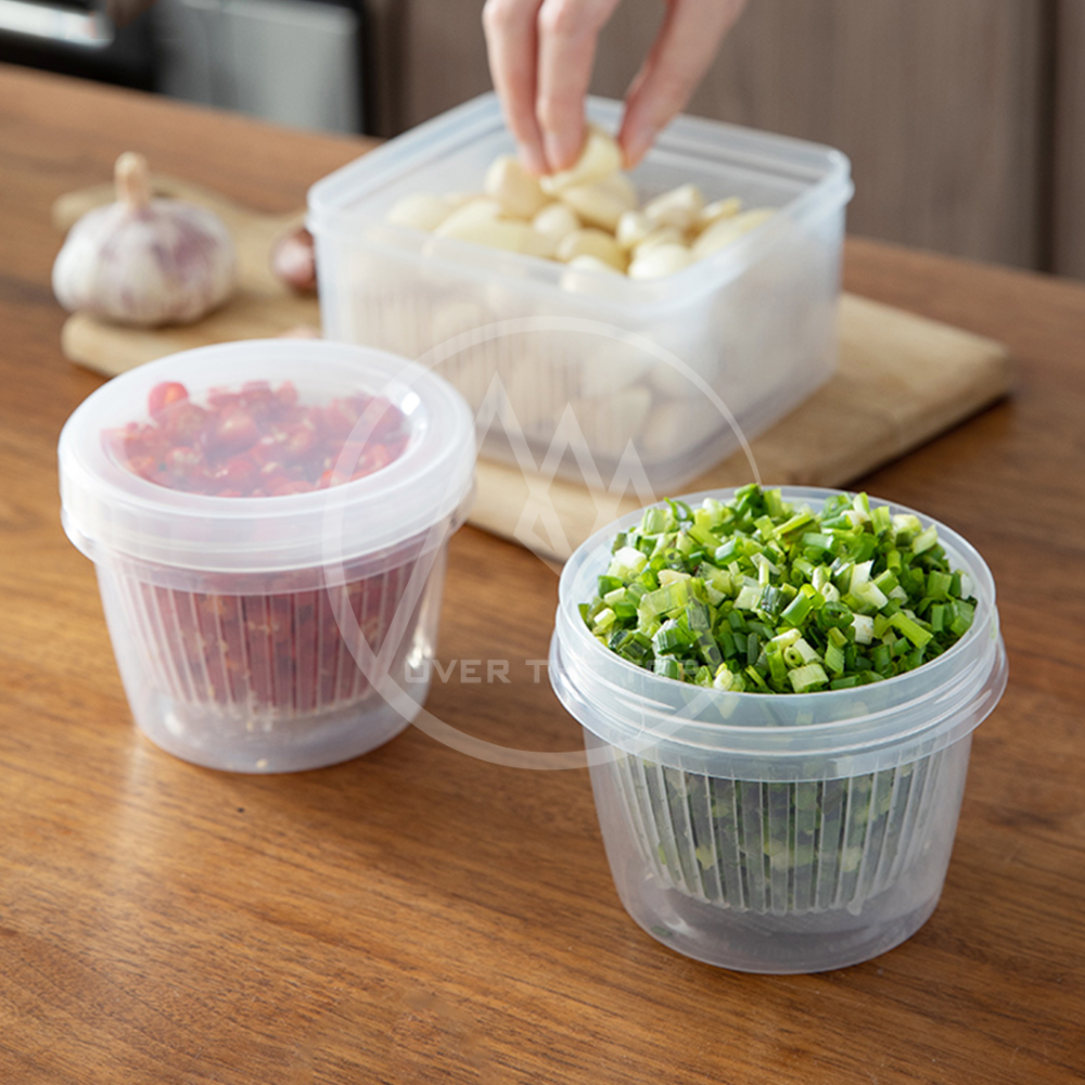 日本製 保鮮盒／薄型保鮮盒 扁型保鮮盒 肉片分裝盒 肉類冷凍保鮮 瀝水保鮮盒 蔥花保鮮盒 可微波保鮮盒【超越巔峰】-細節圖2