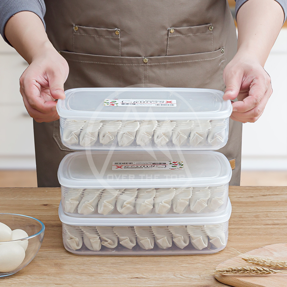 日本製 保鮮盒／薄型保鮮盒 扁型保鮮盒 肉片分裝盒 肉類冷凍保鮮 瀝水保鮮盒 蔥花保鮮盒 可微波保鮮盒【超越巔峰】-細節圖3