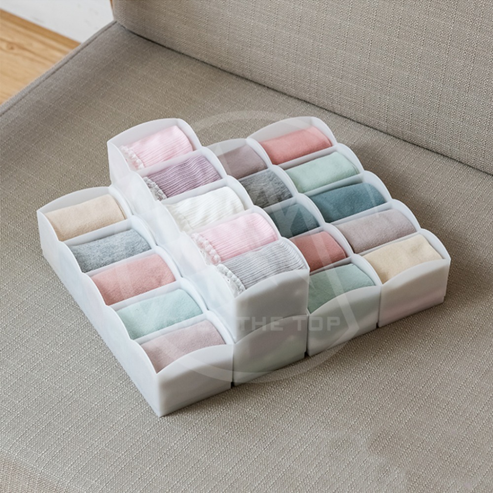 日本製 襪子分隔收納盒／抽屜分隔盒 內衣褲收納盒 抽屜收納盒 文具收納盒 化妝品收納盒 廚房收納架 是品收納【超越巔峰】-細節圖5