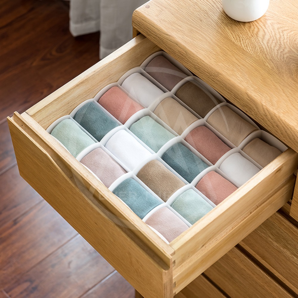 日本製 襪子分隔收納盒／抽屜分隔盒 內衣褲收納盒 抽屜收納盒 文具收納盒 化妝品收納盒 廚房收納架 是品收納【超越巔峰】-細節圖7